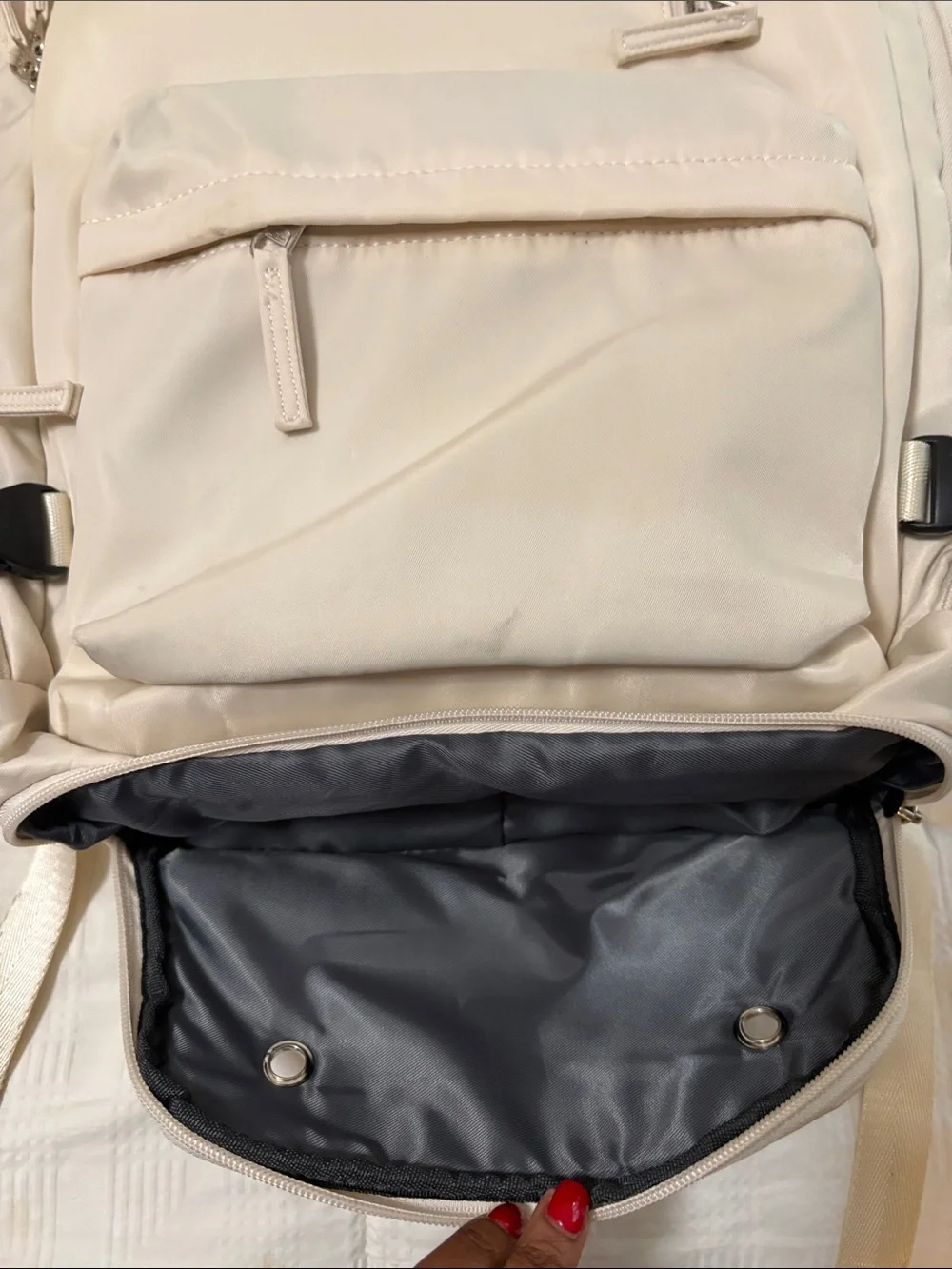Cream Lightweight travel Backpack